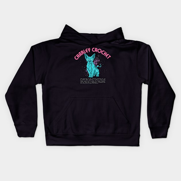 charley crocket Kids Hoodie by Oks Storee